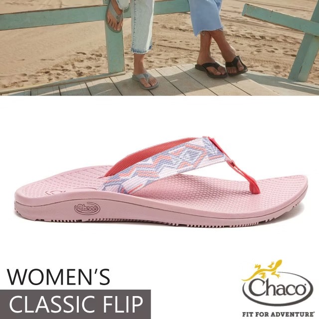 【Chaco】贈置鞋袋! 女 CLASSIC FLIP 夾腳拖鞋.人字拖/戶外拖鞋/CH-CFW01-HL48 輕舟丁香✿30E010